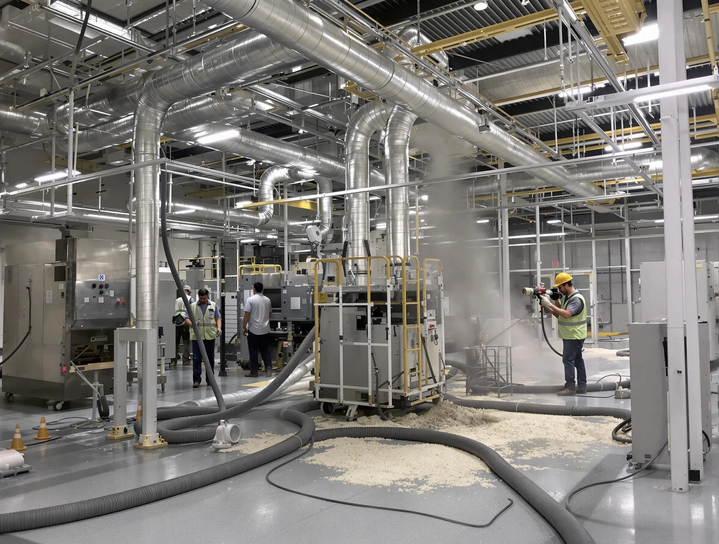 Heavy-duty industrial duct cleaning by Hingham Air Duct Cleaning in Hingham