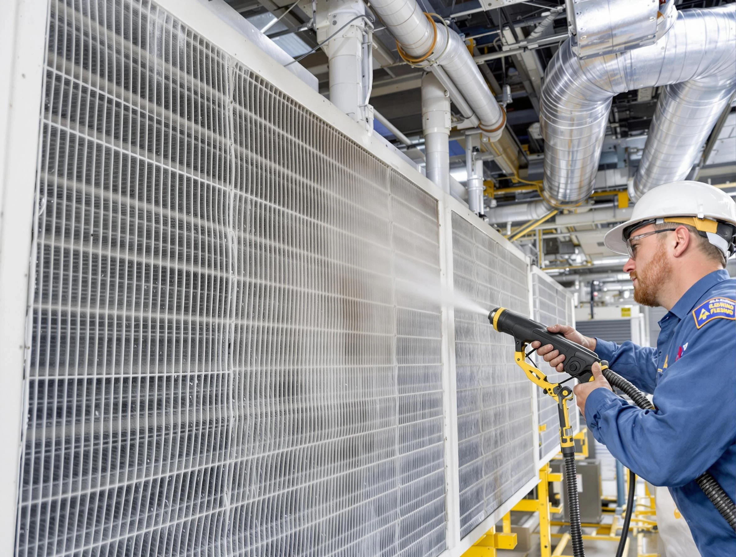 Professional commercial coil cleaning by Hingham Air Duct Cleaning in Hingham